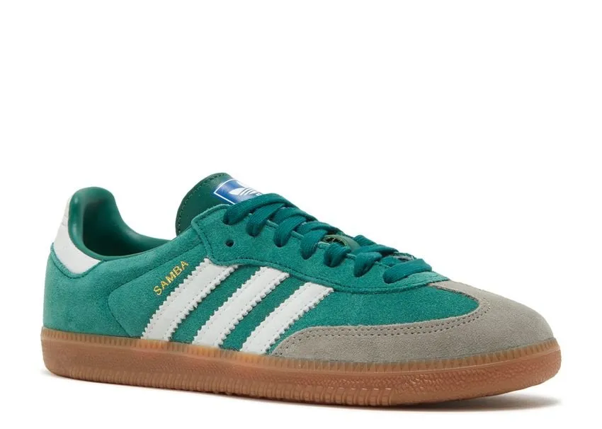 Adidas Samba OG Collegiate Green Gum Grey Toe Cool Inside