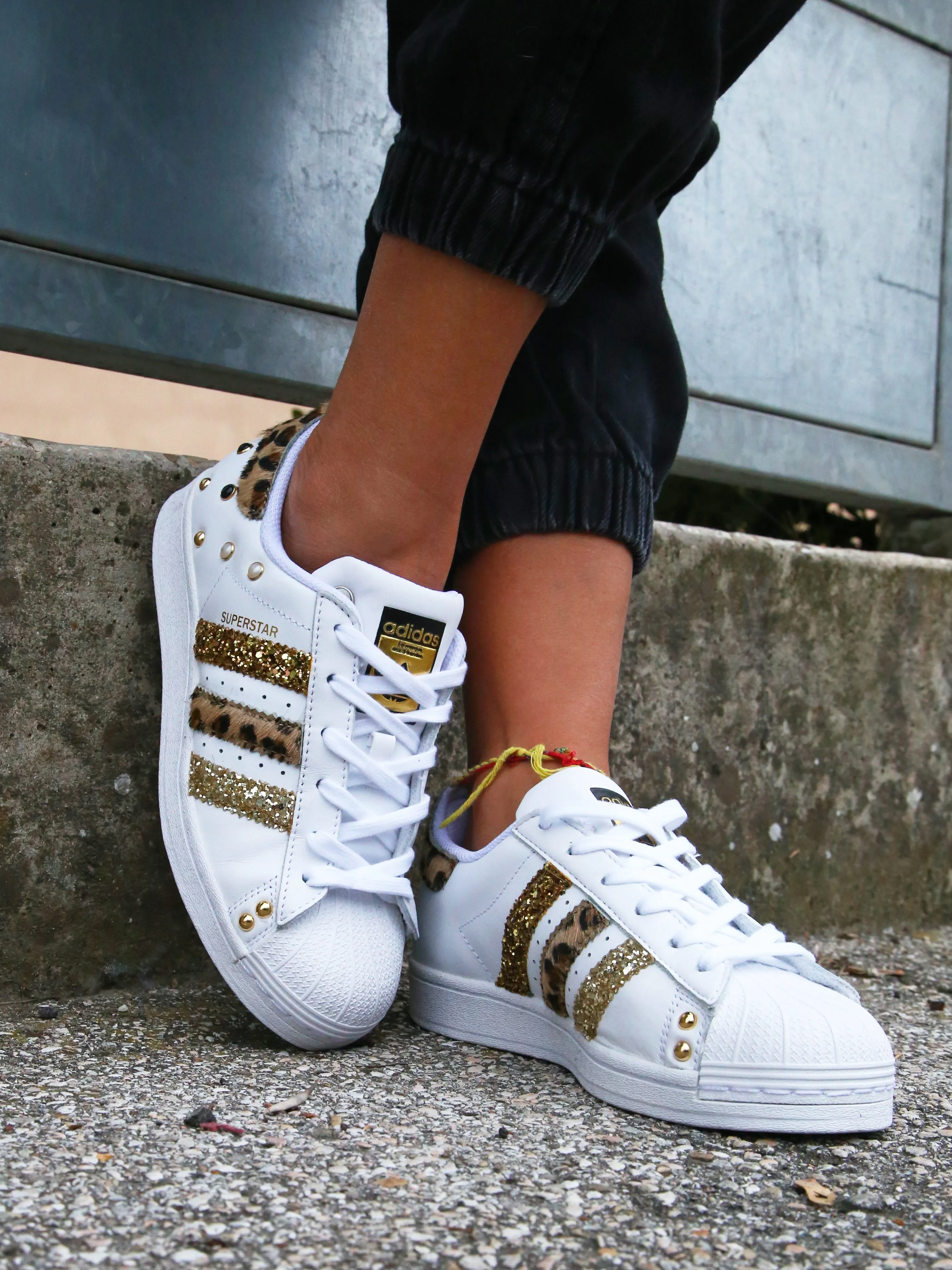 Ice Walk easy move Adidas Superstar Maculate Glitter & Borchie