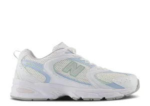 New Balance 530 White Light Chrome Blue Clay Ash Grippy Outsole Casual Comfort