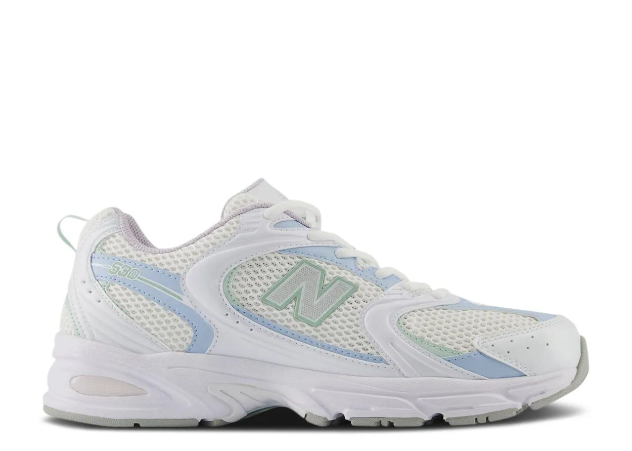 New Balance 530 White Light Chrome Blue Clay Ash Street Run