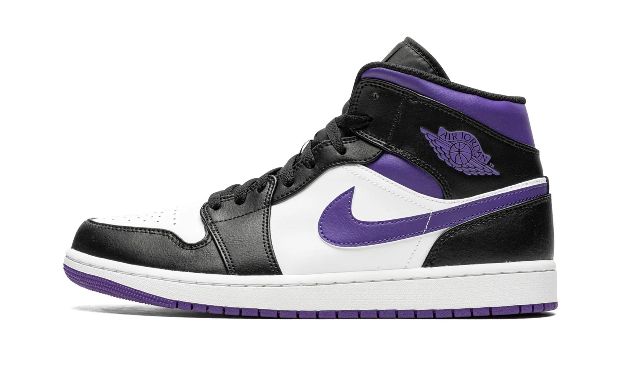 Simple Comfort Fit Mode Air Jordan 1 Mid Dark Iris / Court Purple