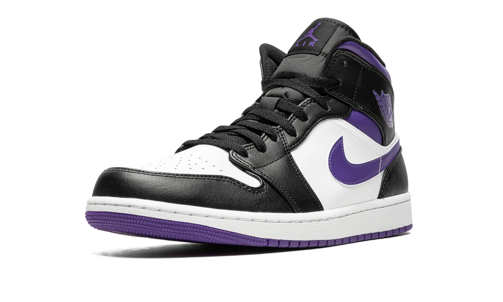 Wear Daily ZipUp Air Jordan 1 Mid Dark Iris / Court Purple