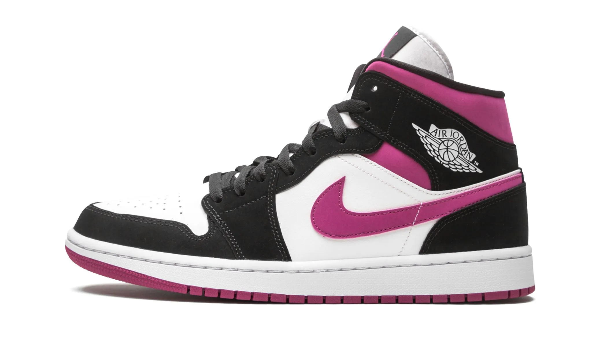 Market Day Leather Air Jordan 1 Mid W Magenta