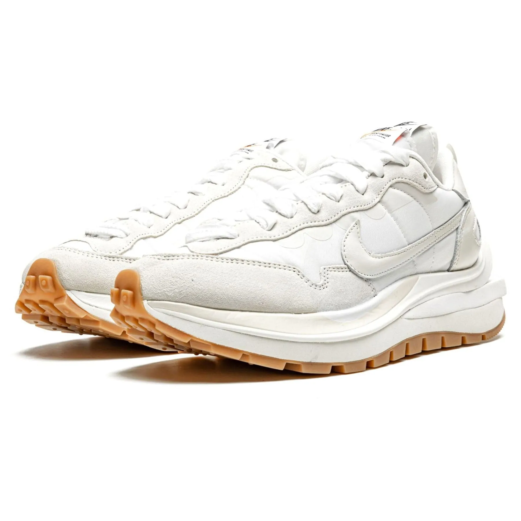 Sacai X Nike Vaporwaffle 'Sail Gum' synthetic leather Comfort Padding