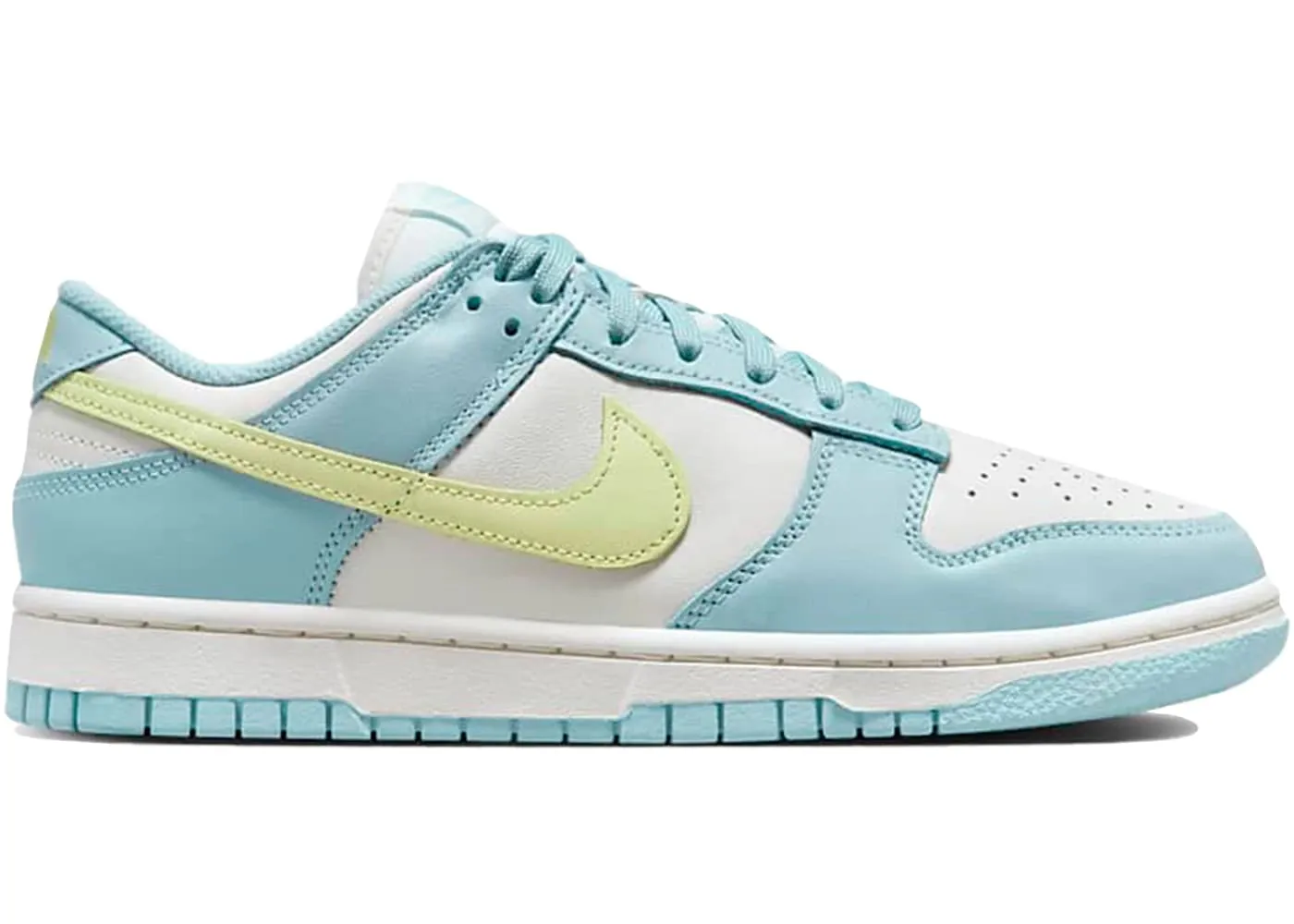 Nike Dunk Low Ocean Bliss Citron Tint (Women's) Mixed Texture Minimal Texture