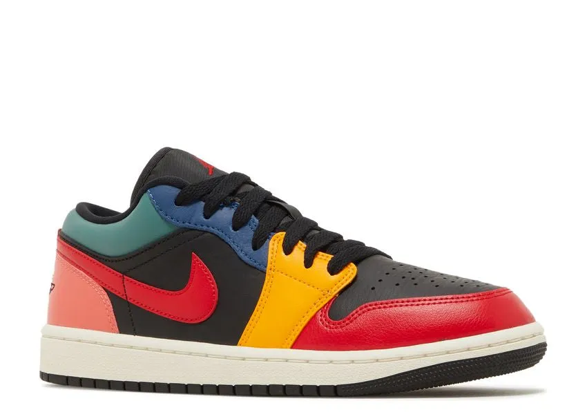 Air Jordan 1 Low SE Black Multi-Color Strike Hike Cushioned