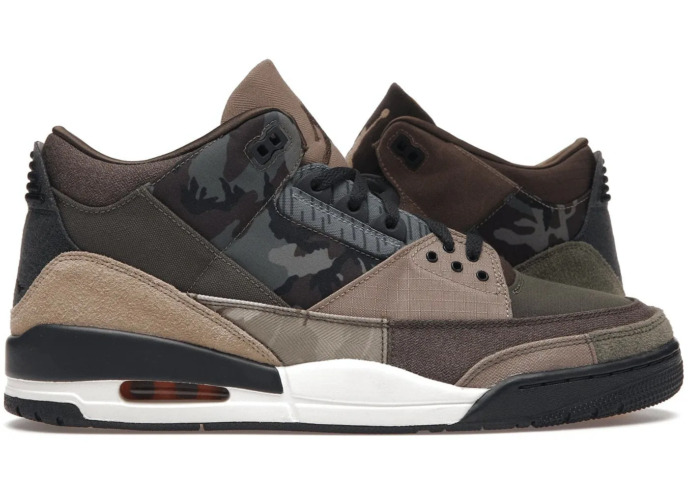 Jordan 3 Retro Patchwork Camo Lift Hike Ease Motion