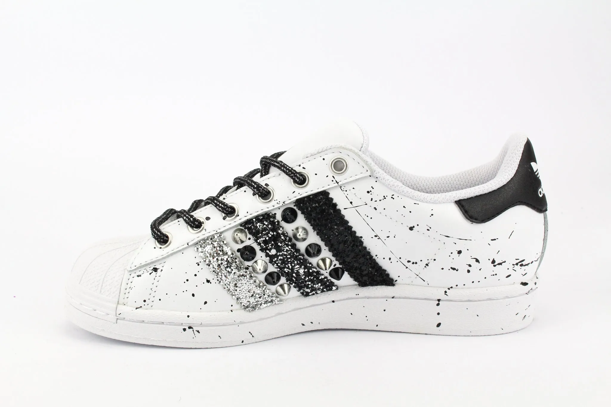 Adidas Superstar Glitter Borchie & Vernice Wear resistant