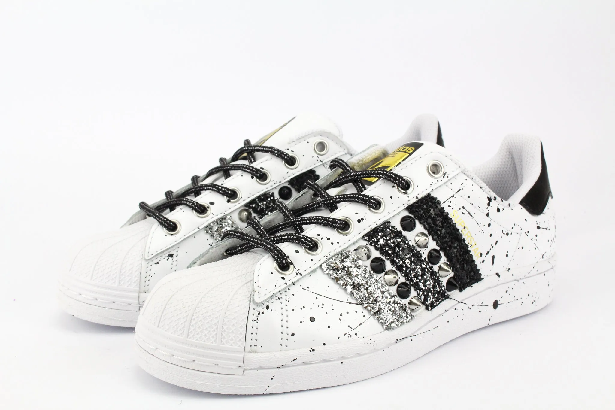 Fog Hike Adidas Superstar Glitter Borchie & Vernice