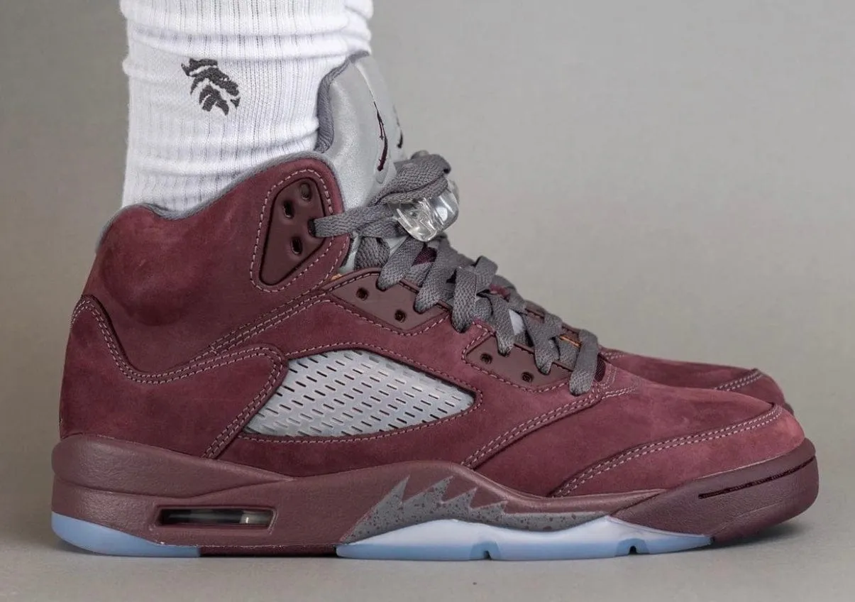 Walk Time Air Jordan 5 ??Burgundy??
