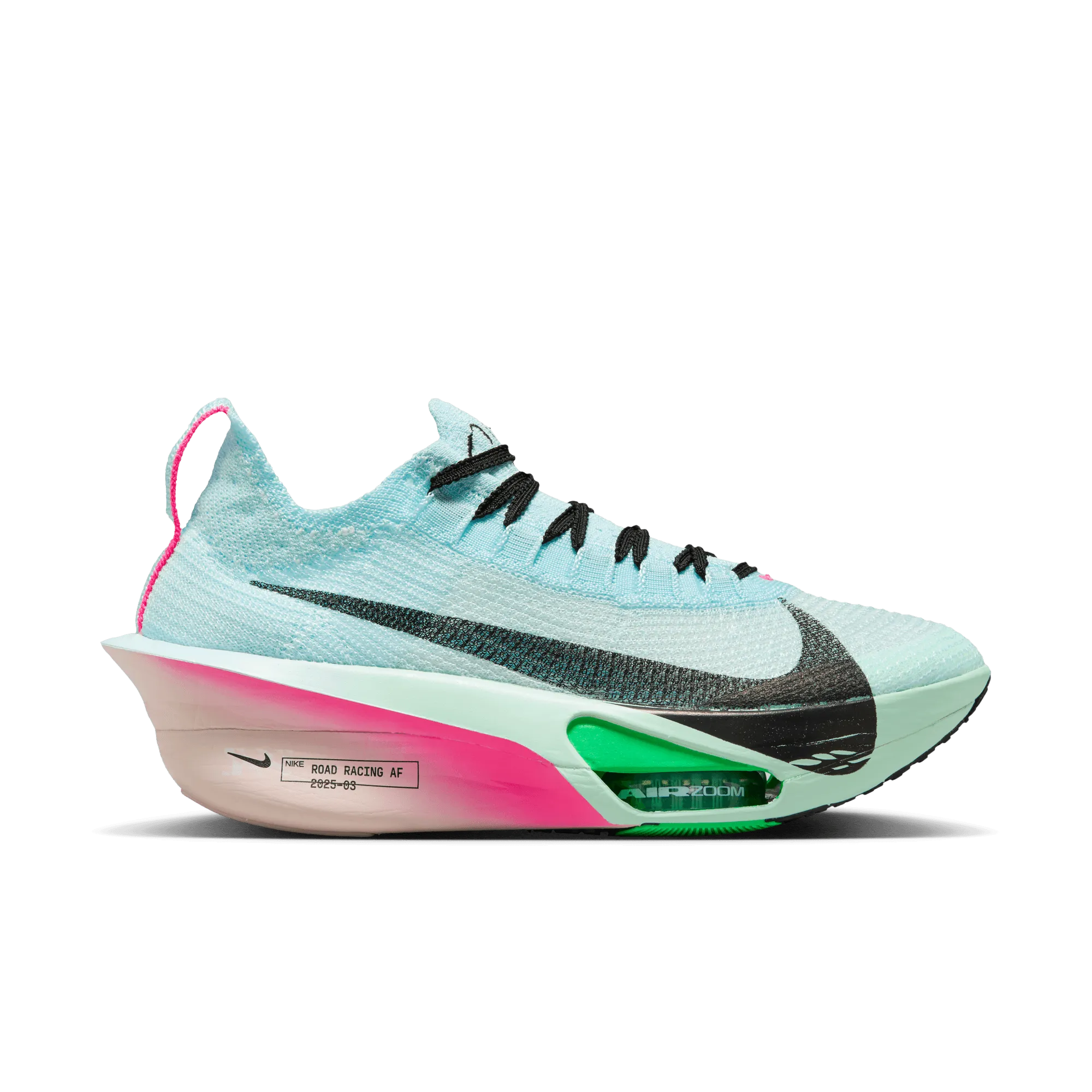 running on dirt shoes WOMEN'S ALPHAFLY 3 - B - GLACIER BLUE/BLACK-MINT FOAM-GREEN SHOCK