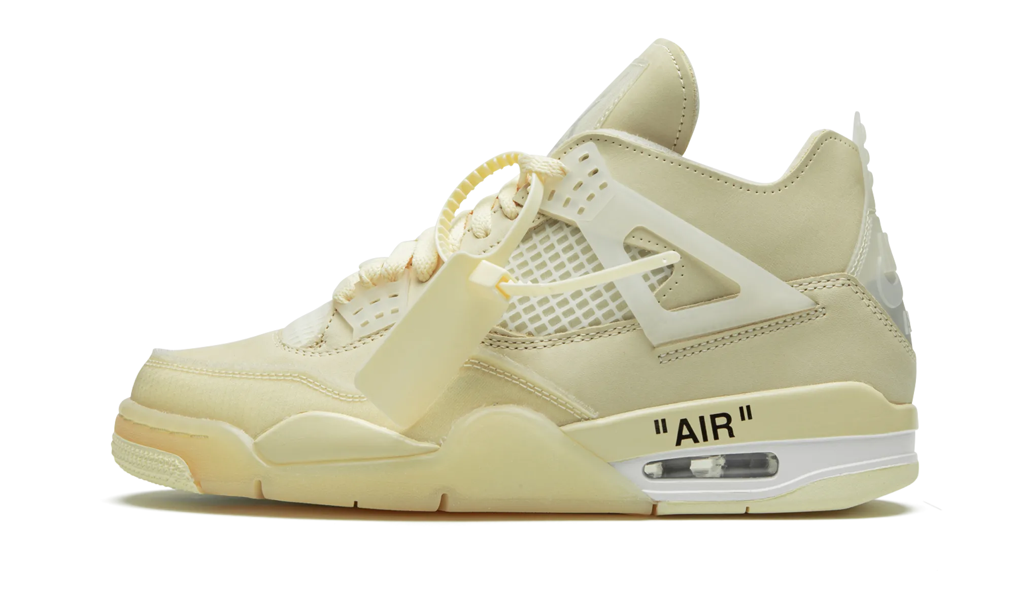 Air Flow Jordan 4 Retro X Off-White "Sail" Women's