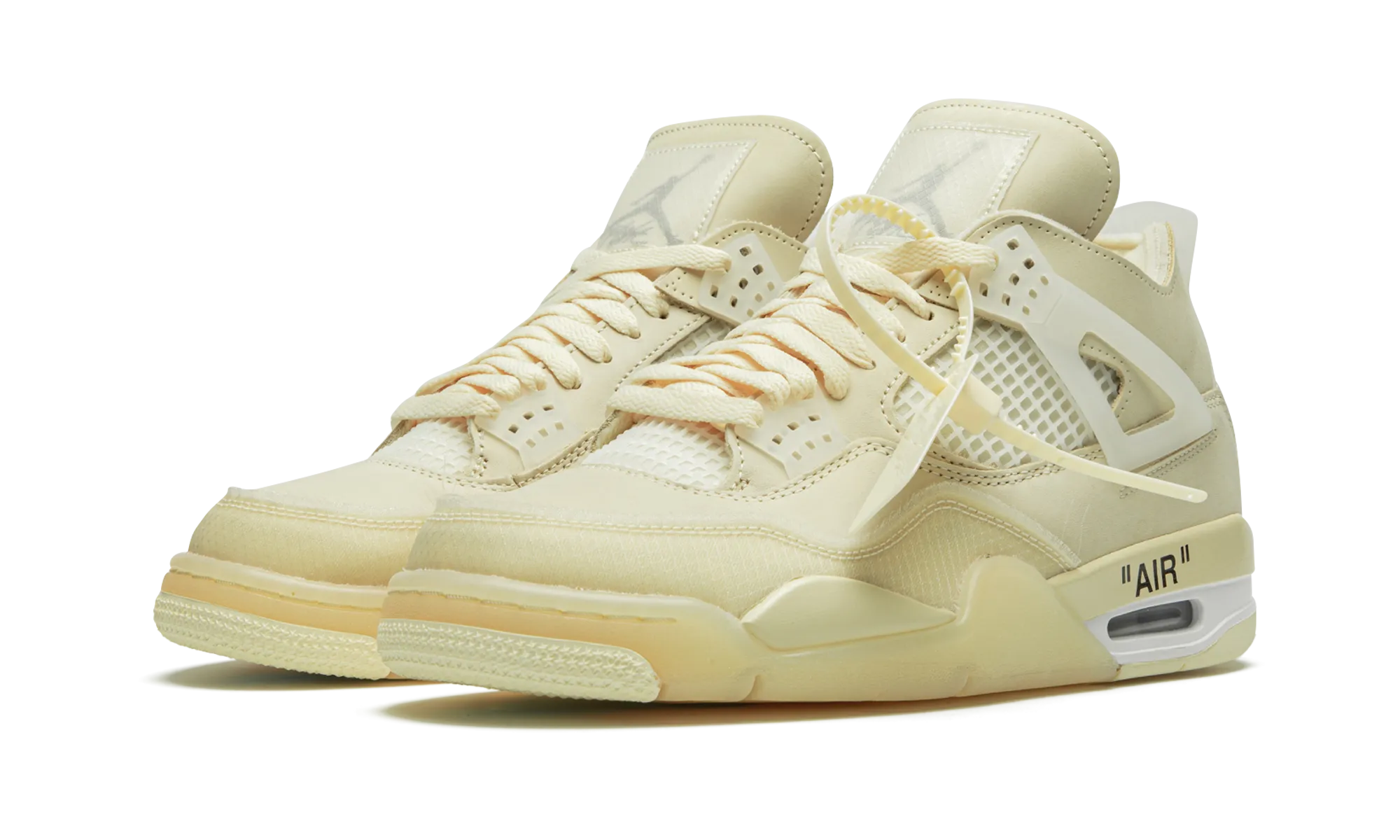 Easy Outfit Ready Wear Jordan 4 Retro X Off-White "Sail" Women's