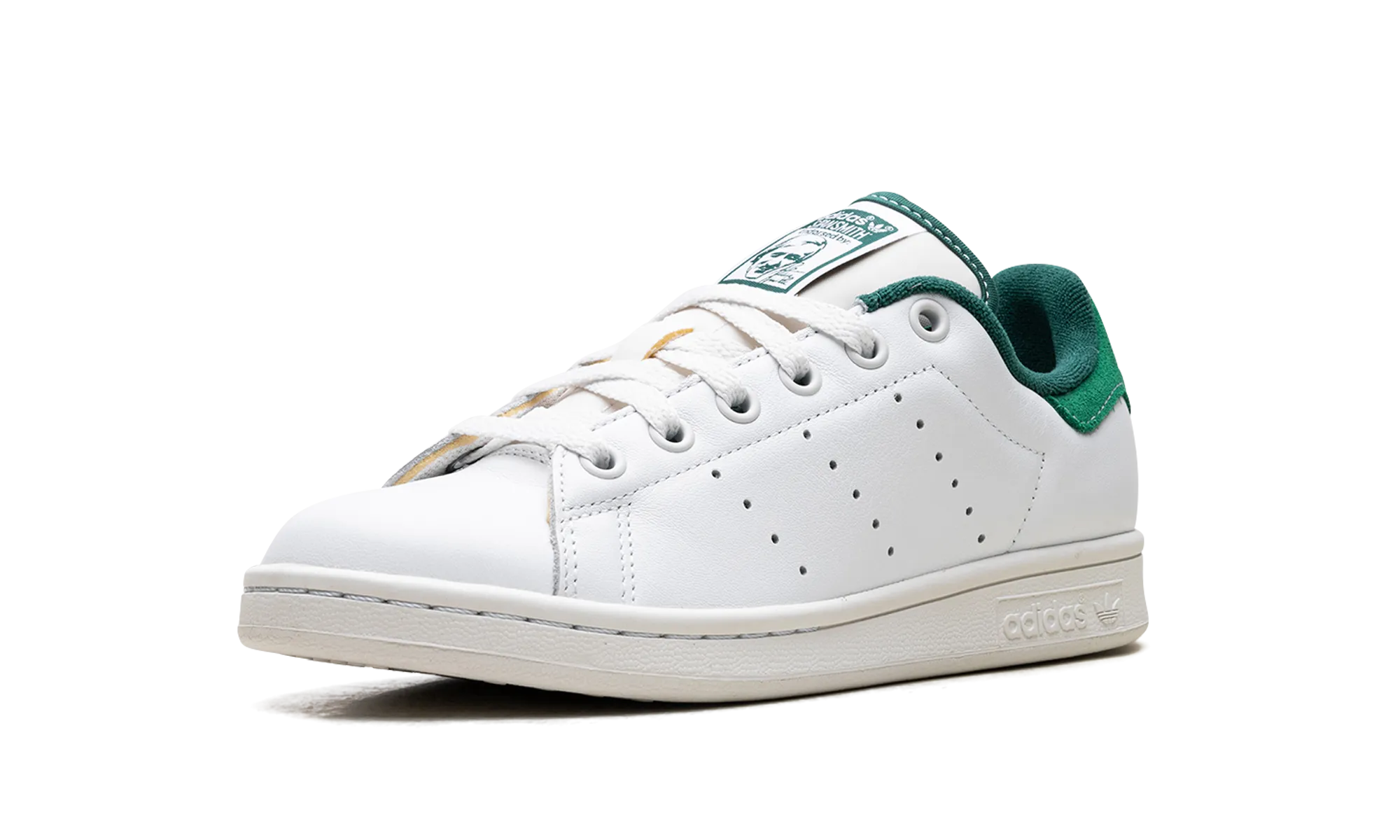 Stan Smith "White Green Suede Heel" Shock absorption