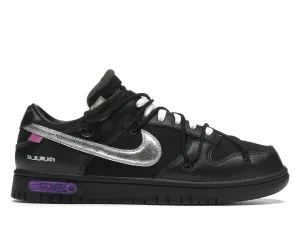 Meadow Run soft feel Nike Dunk Low Off-White Lot 50