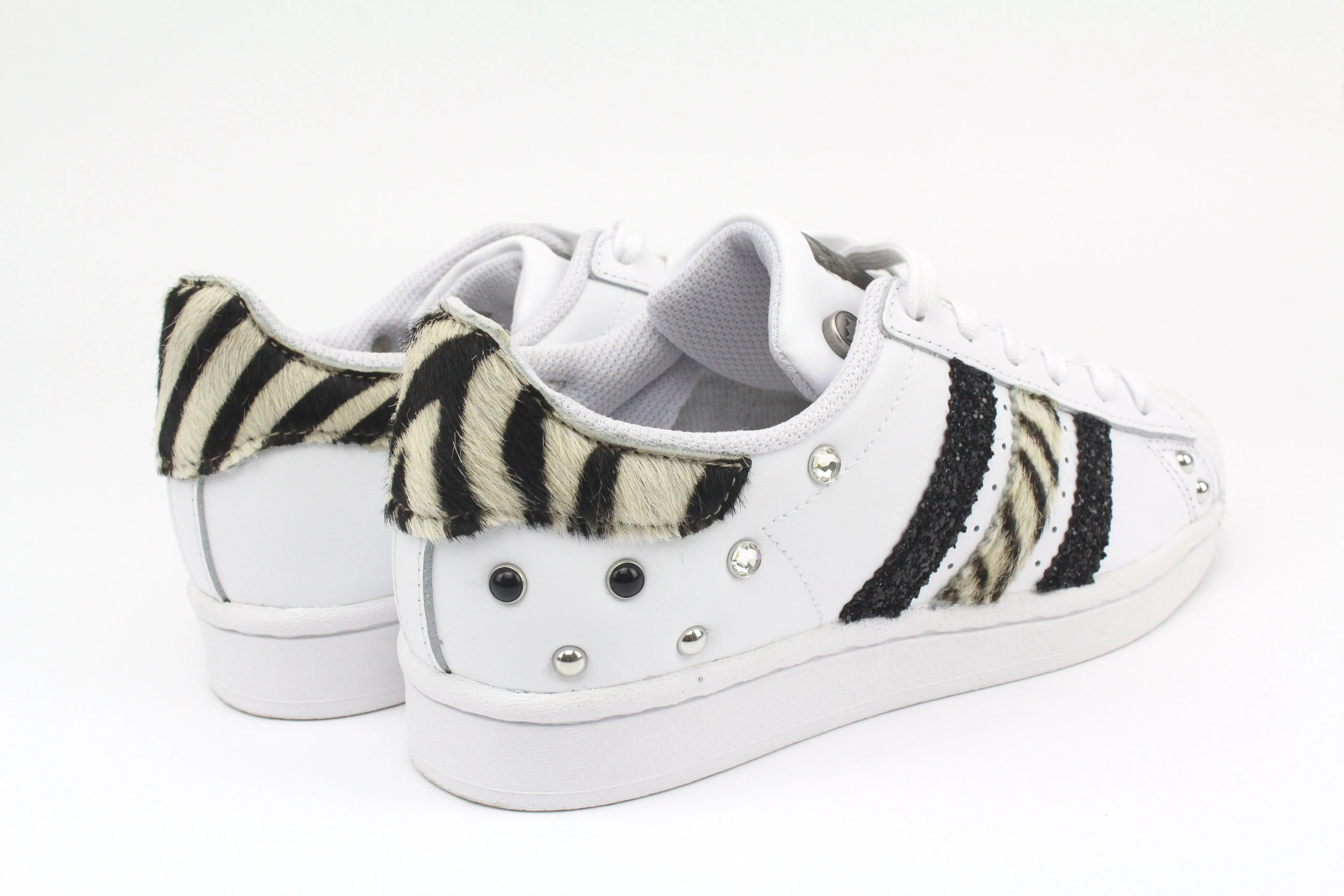 Seamless Fit Adidas Superstar Zebrate Glitter  Borchie & Perle