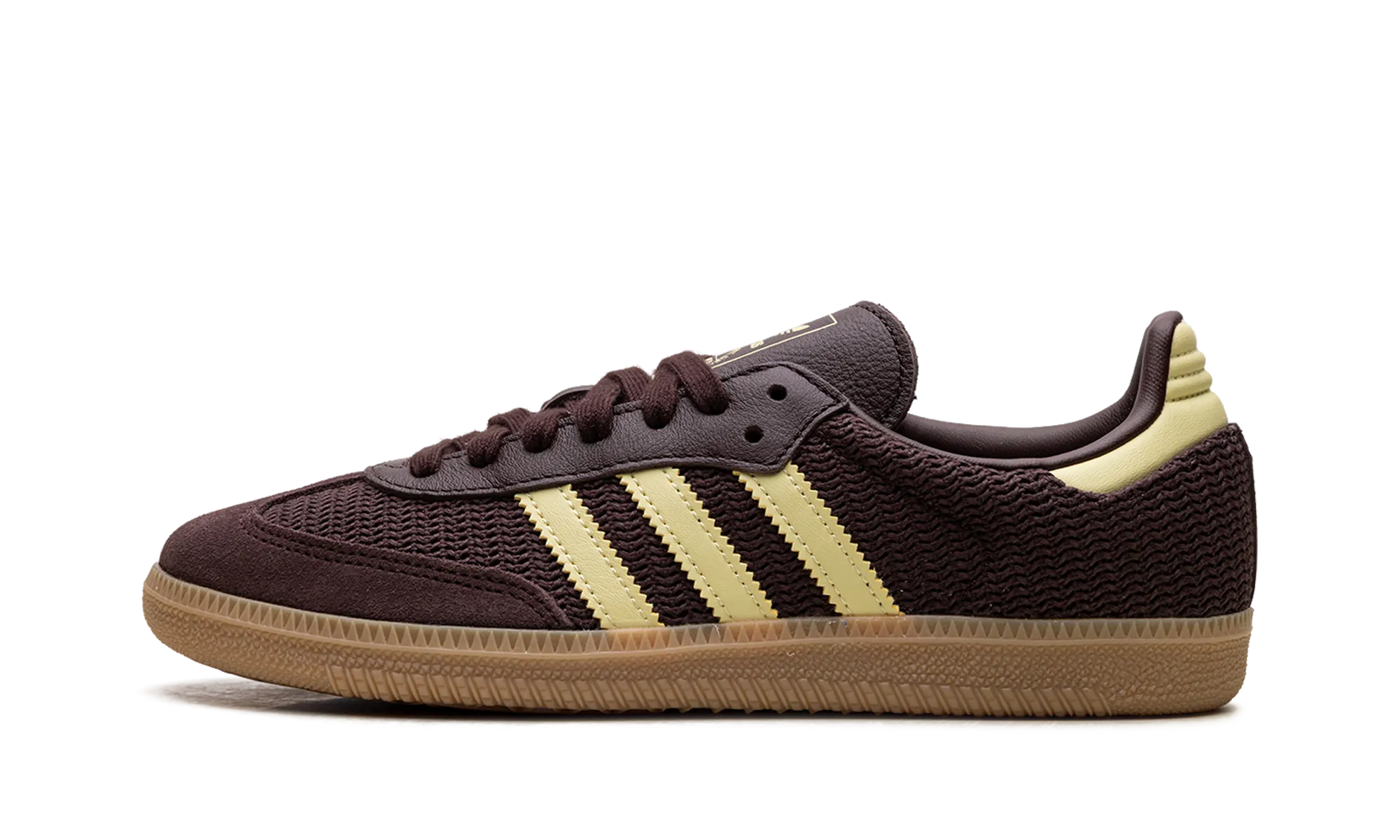 Samba OG WMNS "Shadow Brown Powder Yellow" Lace   Up Design