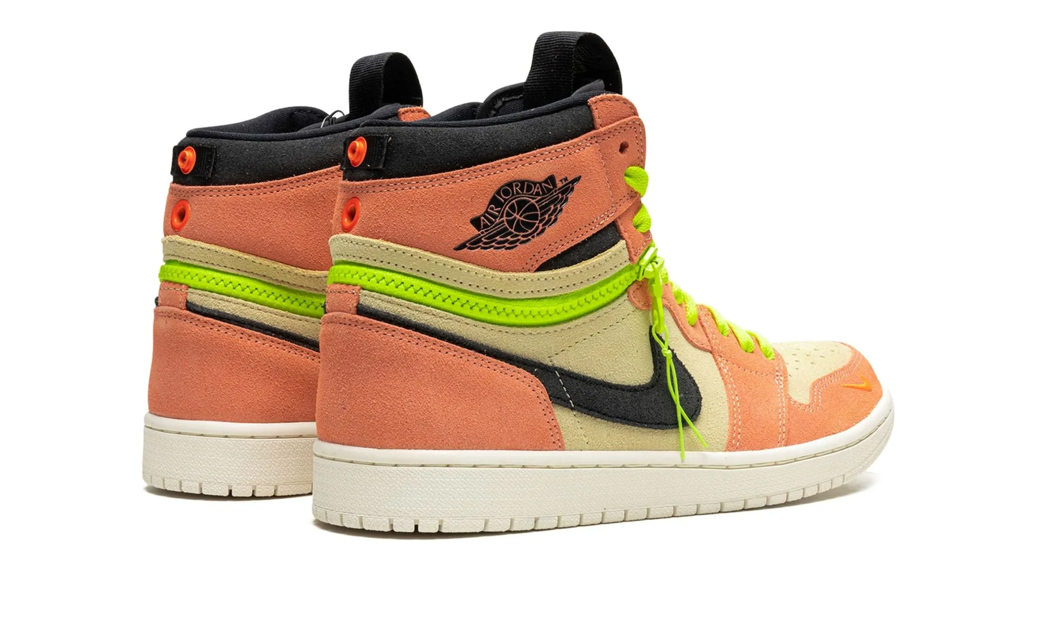 Air Jordan 1 High Switch Pink Volt Elastic Material