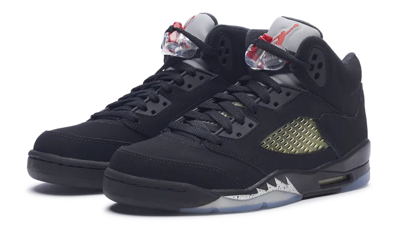 Nike Jordan 5 Retro Black Metallic 2016 GS (845036-003) Youth Size 4Y-6Y Modern Wear Classic Trend