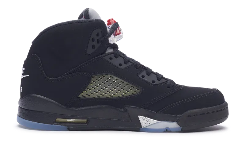Nike Jordan 5 Retro Black Metallic 2016 GS (845036-003) Youth Size 4Y-6Y Shady Run Breath Panel