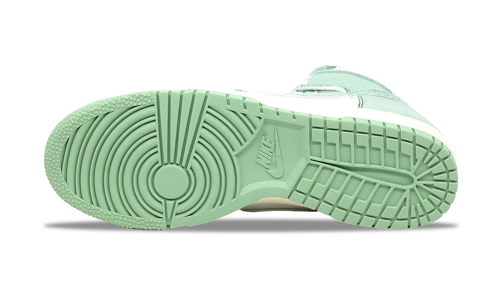 Comfort Feel Nike Dunk High 1985 Enamel Green Denim (W)