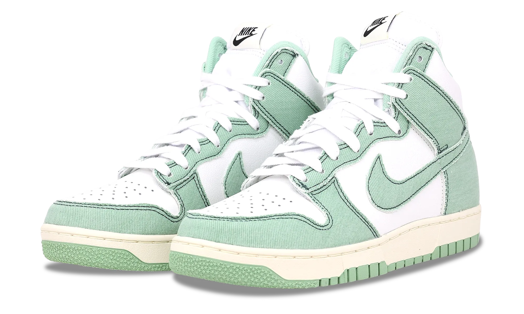 Nike Dunk High 1985 Enamel Green Denim (W) High Quality