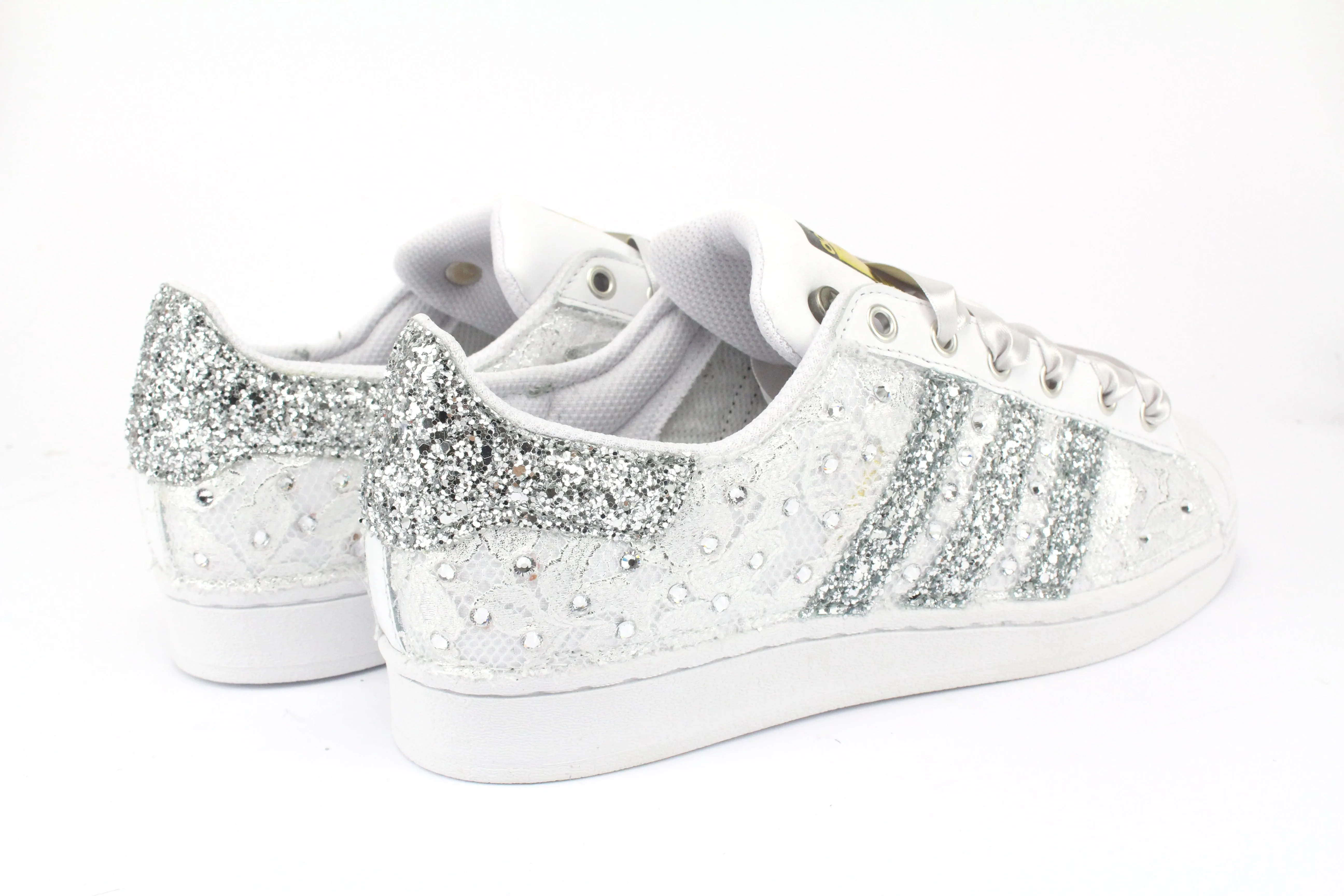 Adidas Superstar Pizzo Silver & Strass Termo Mobility Flex Stable Steps