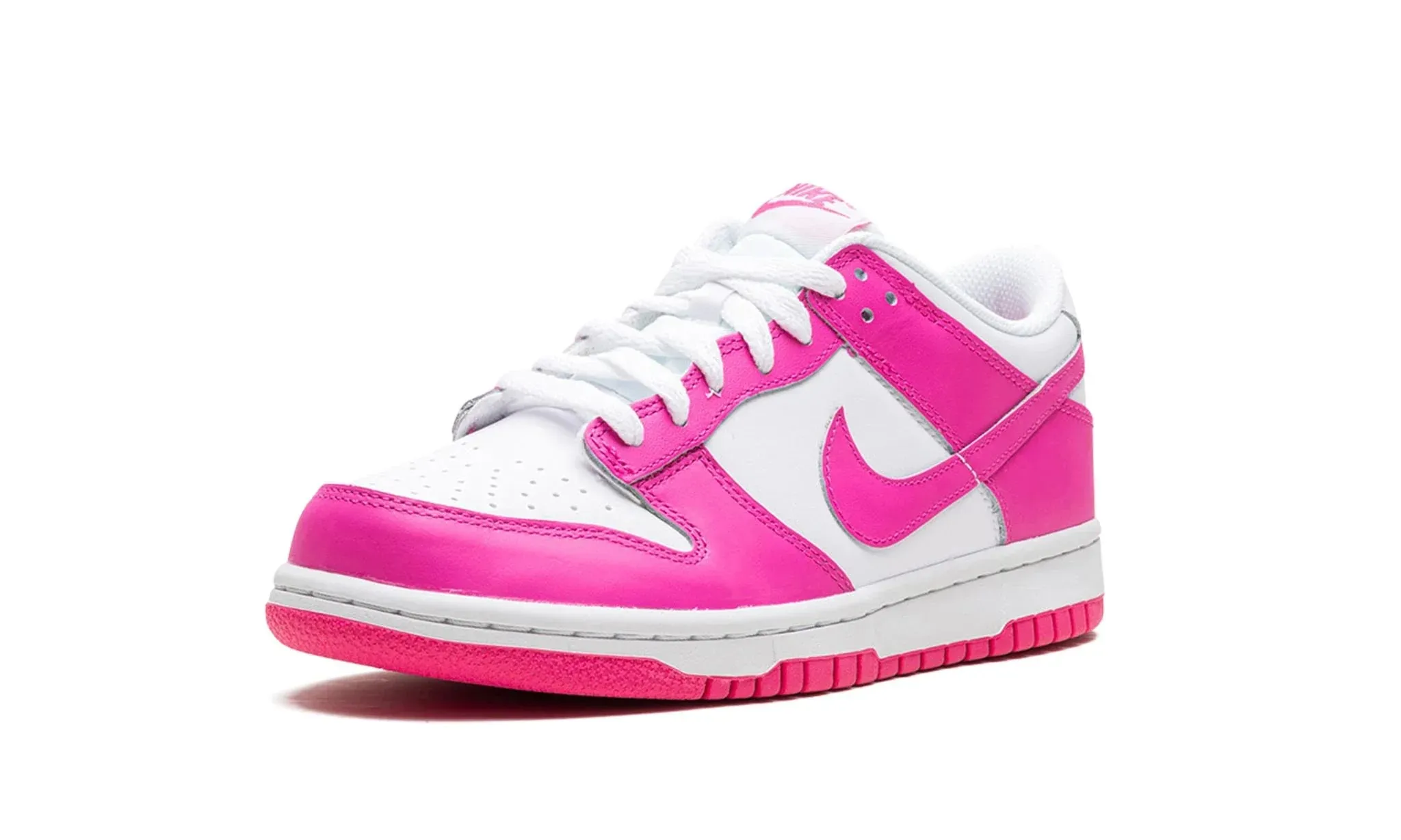 Soft ground Grip Control Nike Dunk Low "Laser Fuchsia" Pre-school