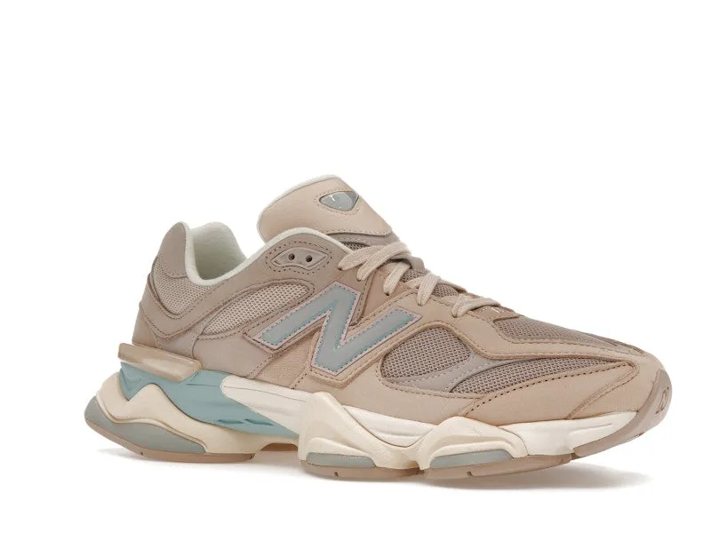 New Balance 9060 Ivory Cream Pink Sand velcro Heel Safe