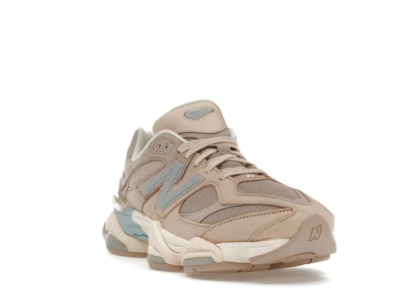 Camera Look Ankle wrap New Balance 9060 Ivory Cream Pink Sand