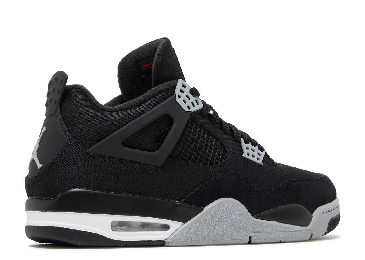 Air Jordan 4 Black Canvas Moon Step Stable