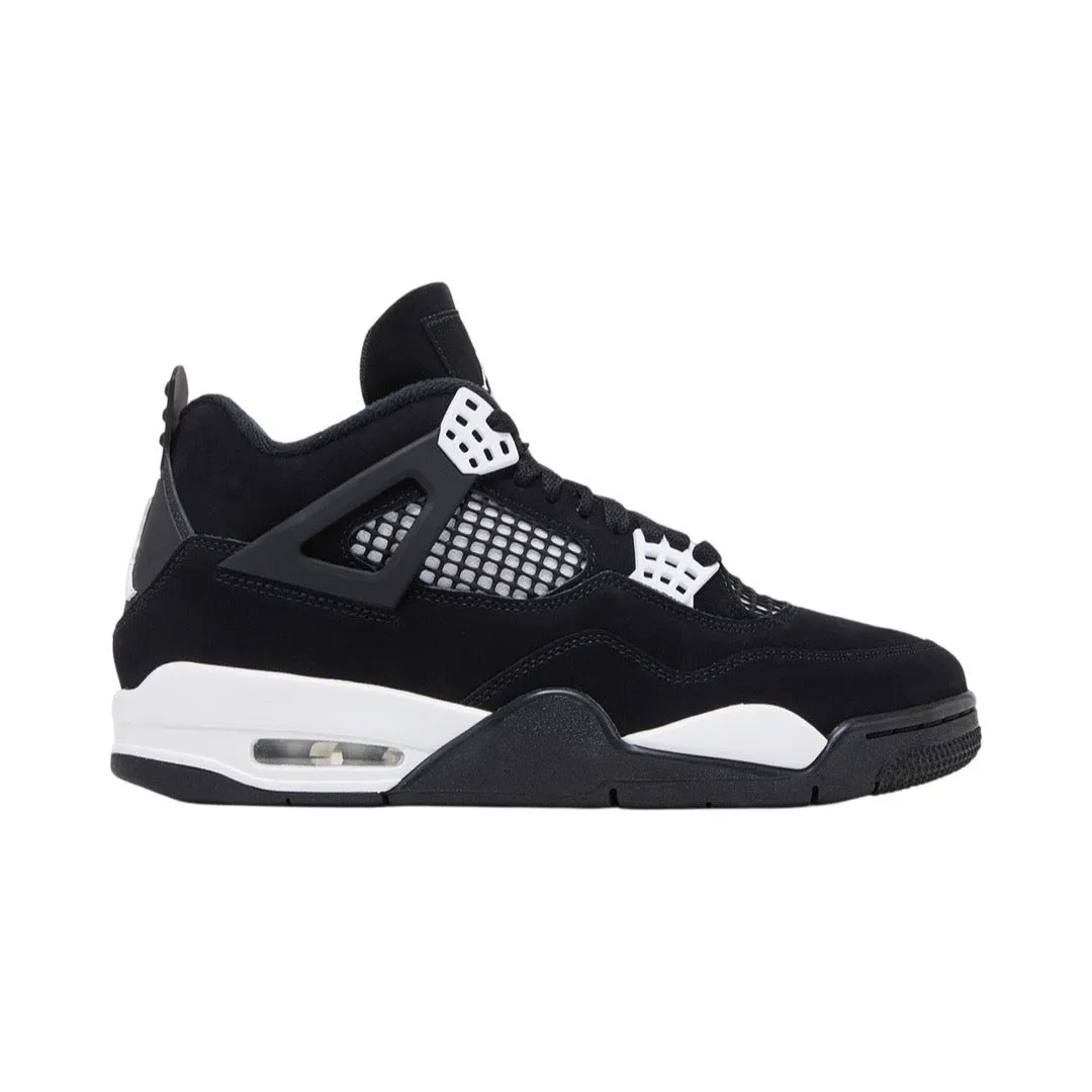 Low Heel Light Reflection Jordan 4 Retro White Thunder