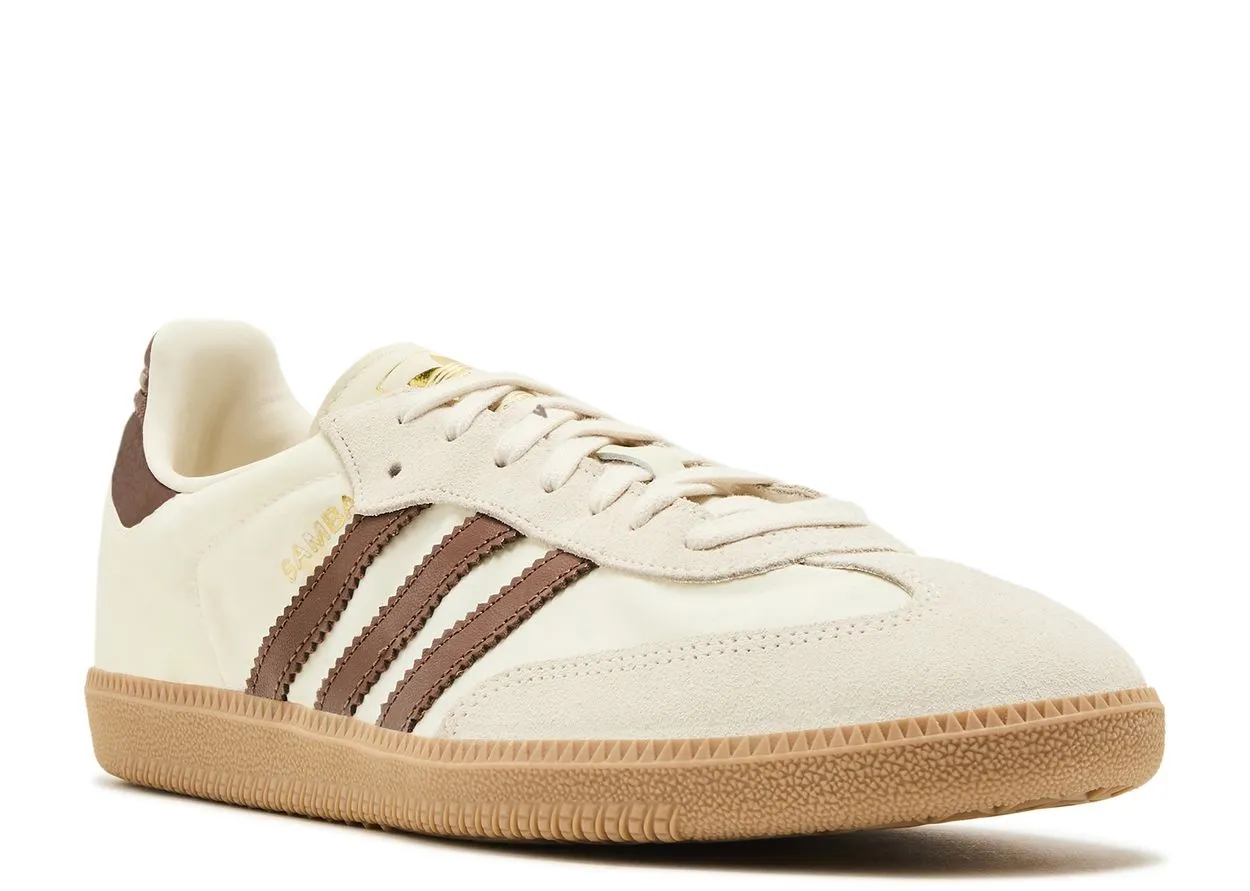 Adidas Samba OG Cream White Preloved Brown Cushion Base Tide Jog