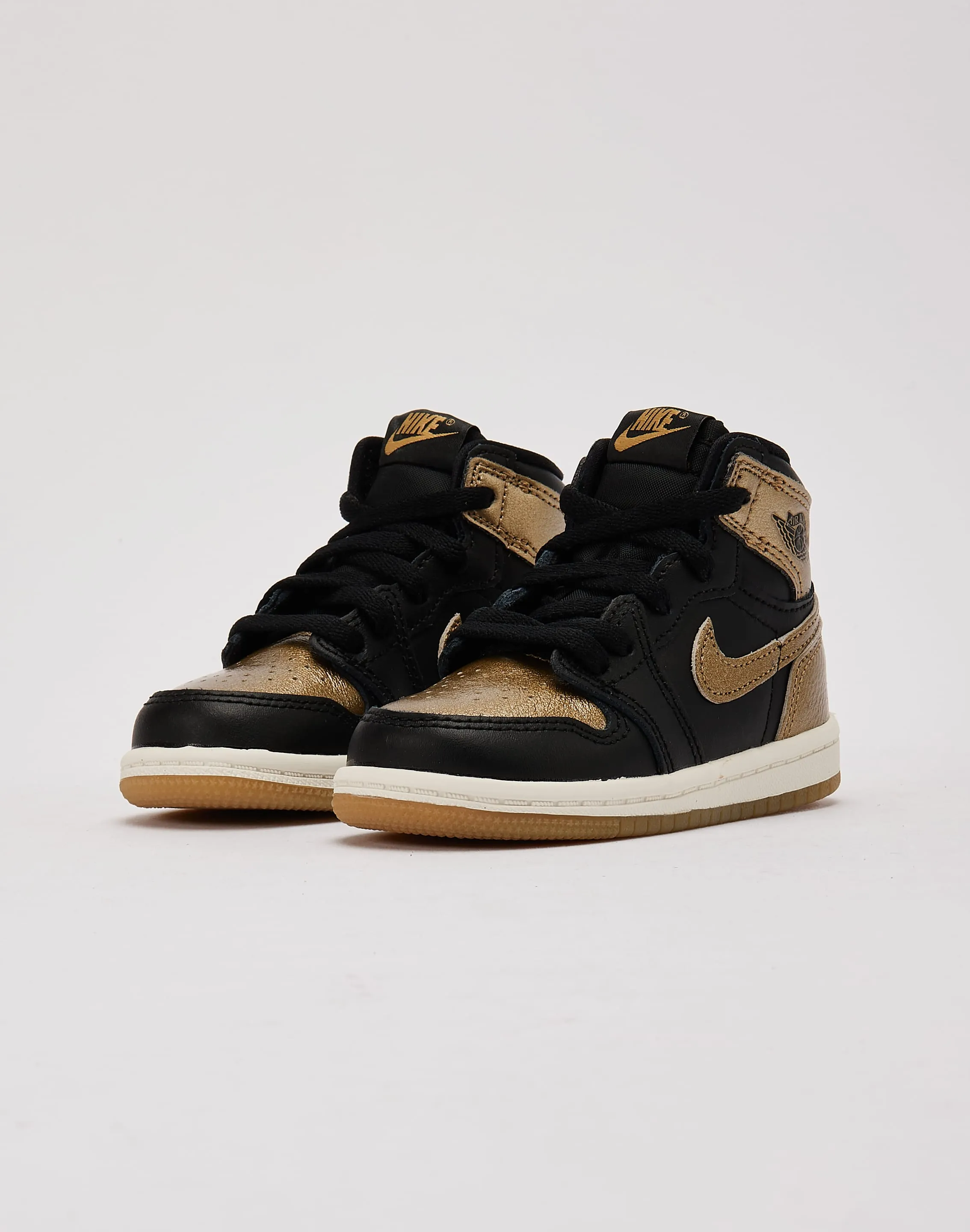 Stable Step Jordan Air Jordan 1 Retro High OG ??Black And Gold?? Toddler