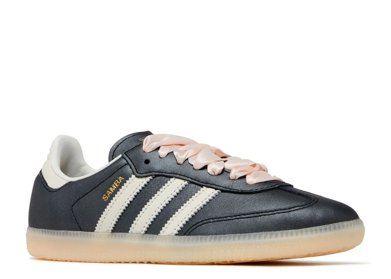 Adidas Samba OG Black Pink Ribbon Laces Local Go Active Days