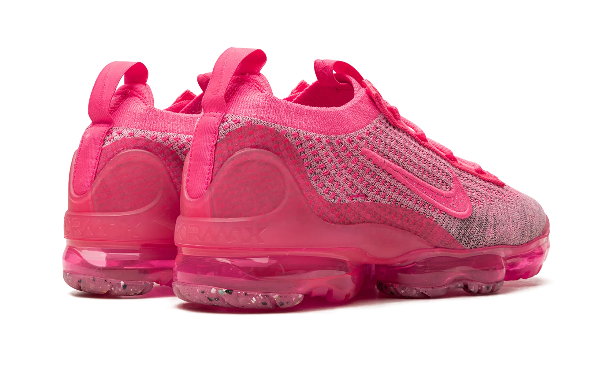 AIR VAPORMAX 2021 FLYKNIT WMNS "Hyper Pink" yellow running shoes collar