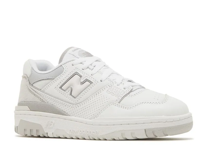 Slip Free Soft Cushioned Upper New Balance 550 White Rain Cloud