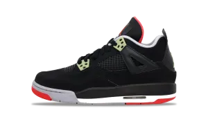 Nike Jordan 4 Retro Bred - Black Cement GS (408452-089) Grade School Size 3Y-7Y Low noise Sturdy Build