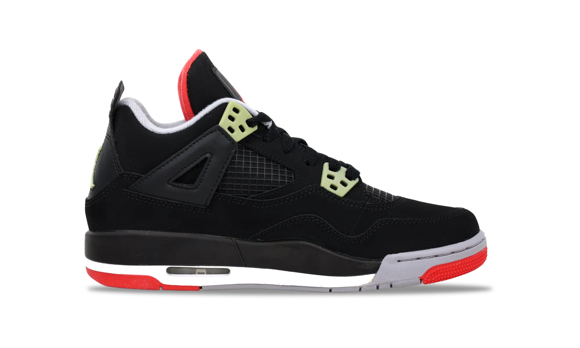 Nike Jordan 4 Retro Bred - Black Cement GS (408452-089) Grade School Size 3Y-7Y Comfort