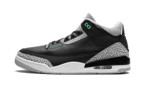 All Walks PU Sole Air Jordan 3 Retro "Green Glow"