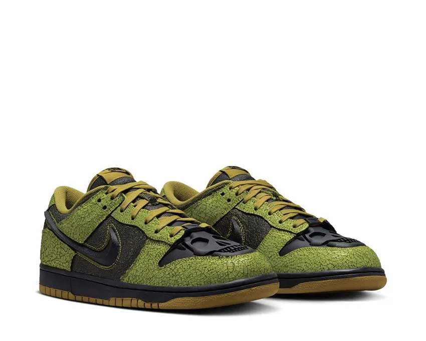 Nike Dunk Low Retro QS "Halloween Skull" mesh ventilation Flower Step