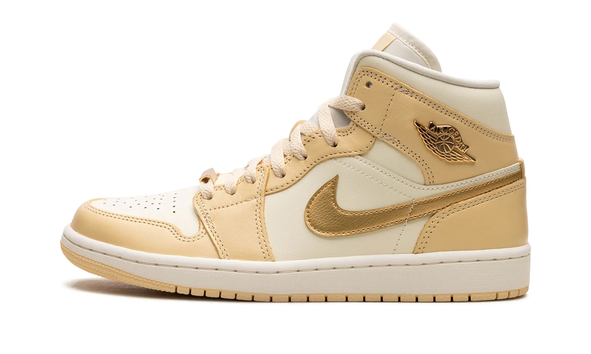 Comfy Walking Urban Stroll Air Jordan 1 Mid Wmns Pale Vanilla