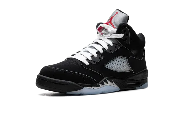 Velcro Closure Jordan 5 Retro "Black Metallic Reimagined" Grade School