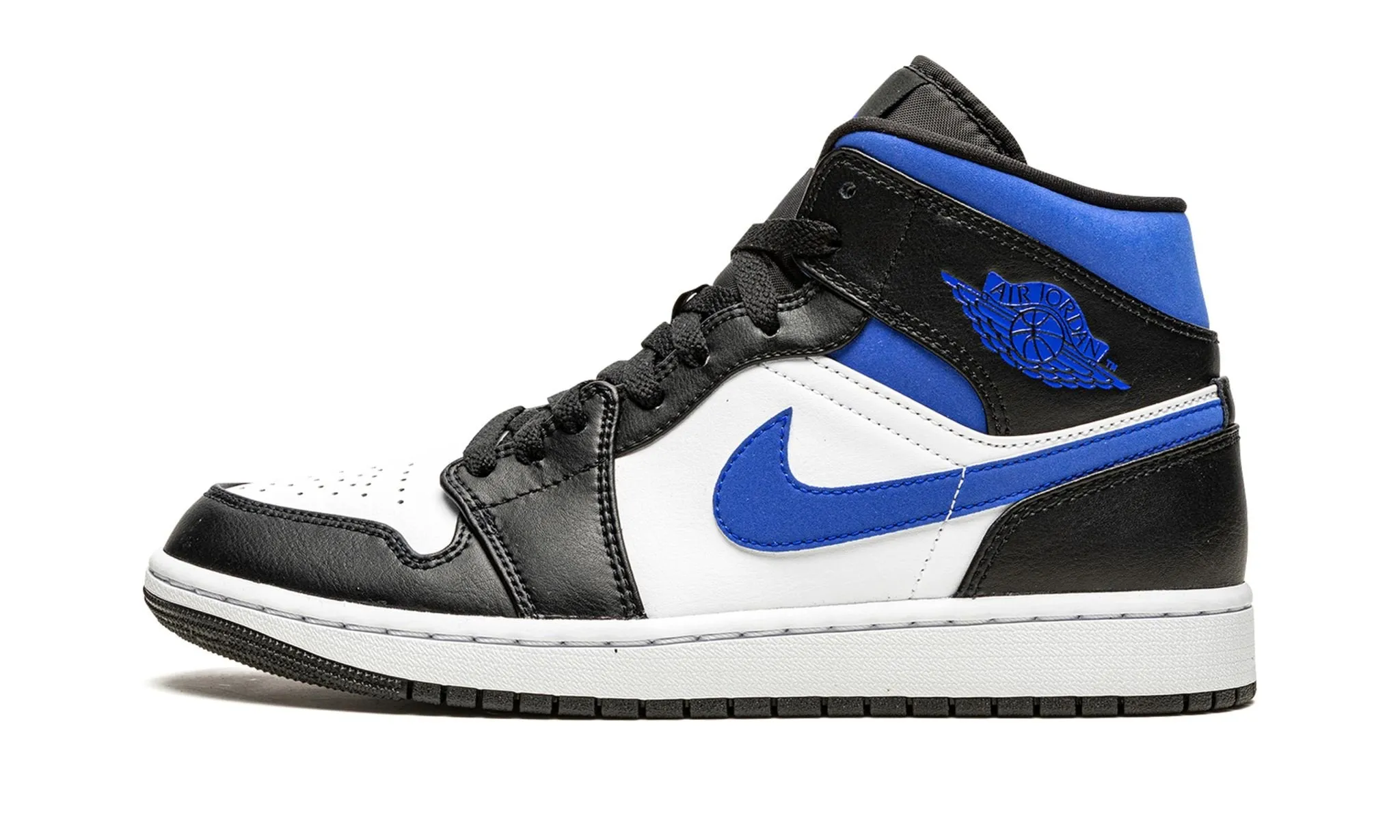 Cliff Jog Simple Motion Air Jordan 1 Mid Racer Blue
