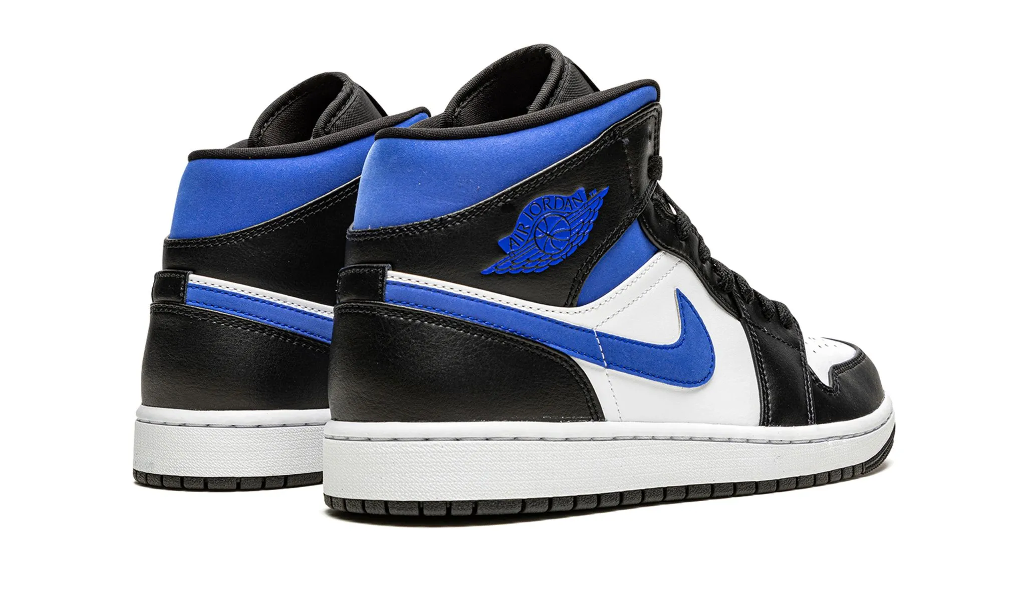 Everyday Routine Dynamic Motion Air Jordan 1 Mid Racer Blue