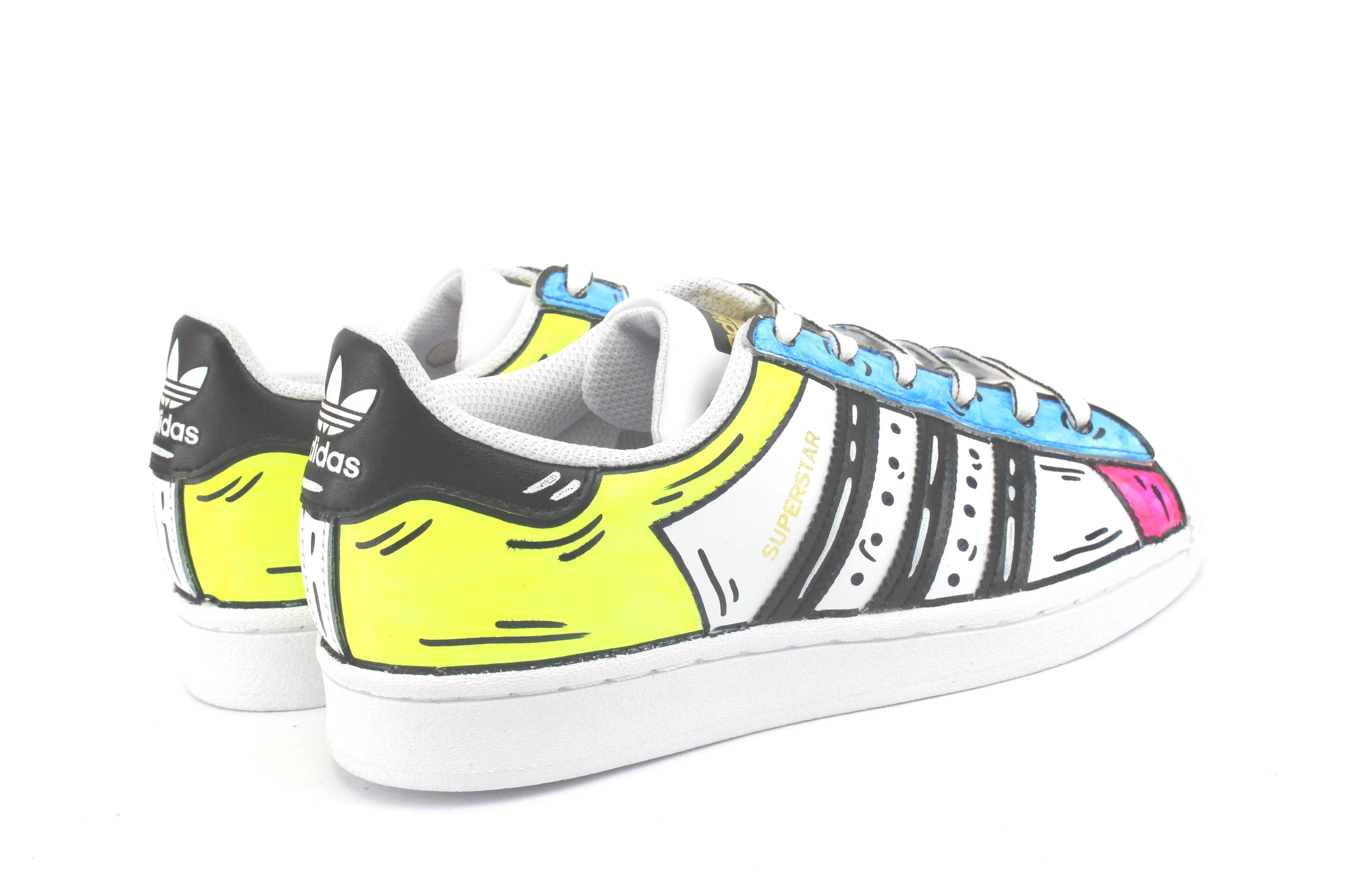 Adidas Superstar Cartoon Fluo Thick sole Street Fest