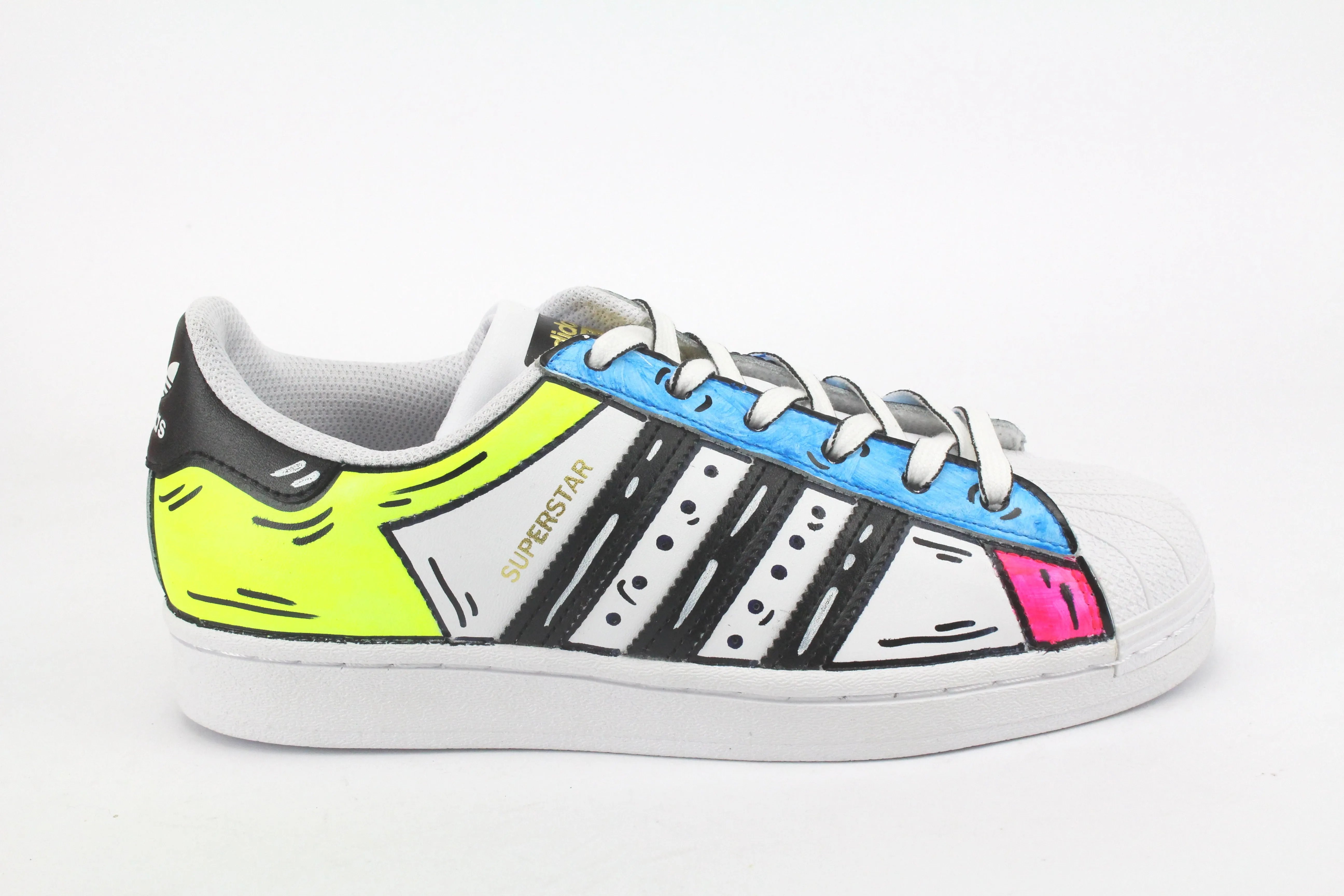 Adidas Superstar Cartoon Fluo Comfort Socks Support Base