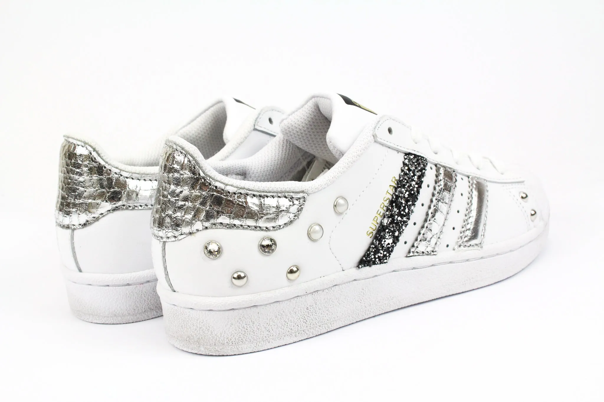 Stable Stride Adidas Superstar Cocco Laminato Glitter & Strass