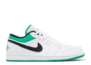 Air Jordan 1 Low White Lucky Green Black Cool Walk Season Ready