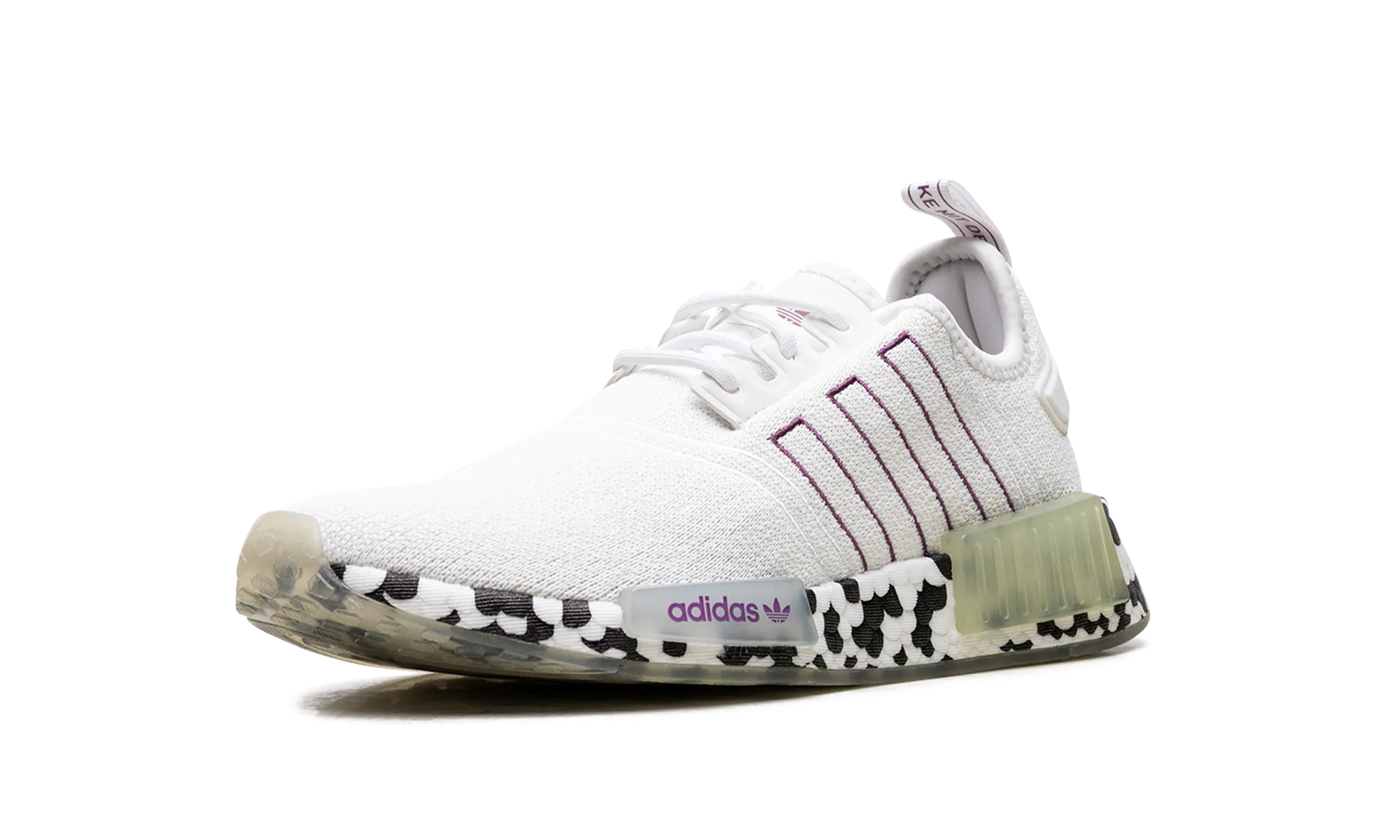 simple details NMD R1 WMNS "Active Purple Spotted"